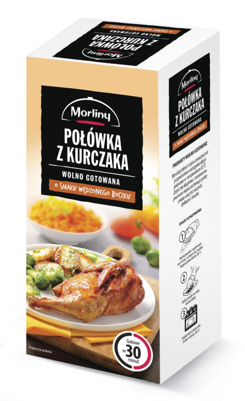 Połówka z kurczaka wolno gotowana o smaku wędzonego boczku