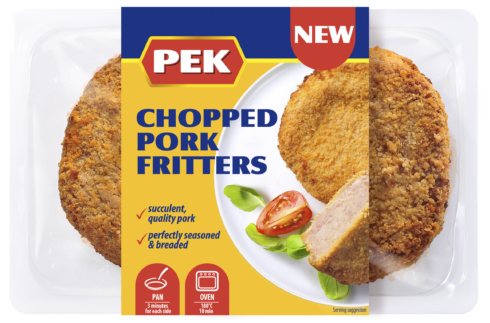 Chopped pork fritters