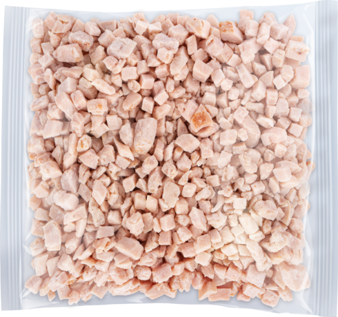 Roasted chicken breast diced frozen