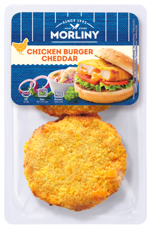 Chicken burger cheddar