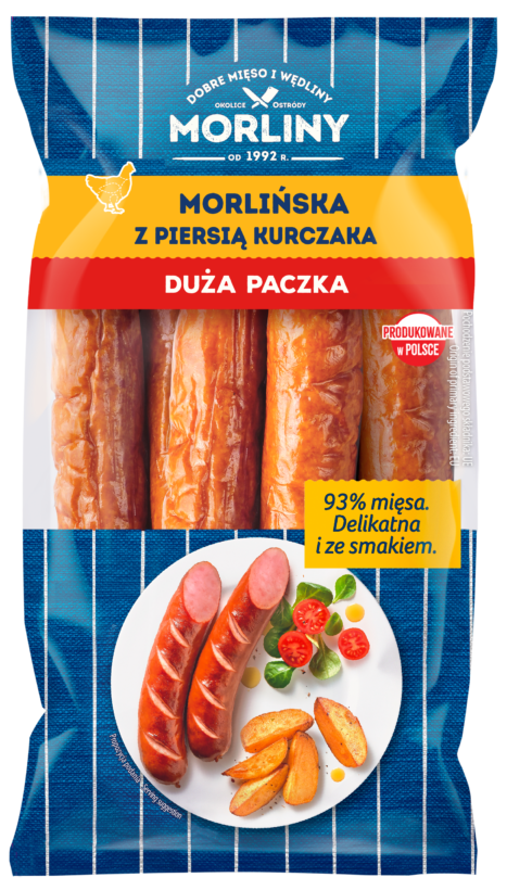 Kiełbasa Morlińska z piersią kurczaka Duża Paczka